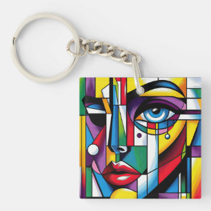  Ultimate Abstract Celebration of Femininity Key Ring