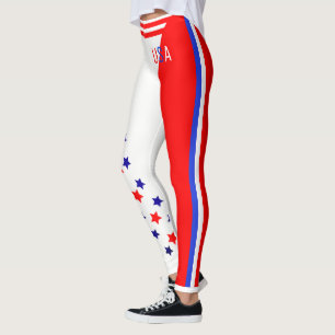 Ultimate American Patriot USA Stars and Stripes Leggings