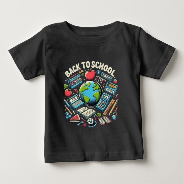 Ultimate Back to School Gear: Learning Adventure Baby T-Shirt (Front)