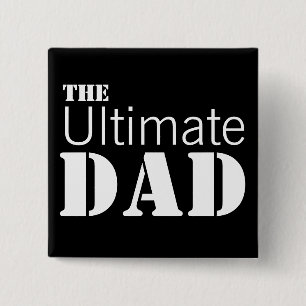 Ultimate Dad 15 Cm Square Badge