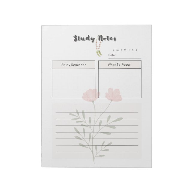 Ultimate Daily Study Planner Template Notepad (Rotated)