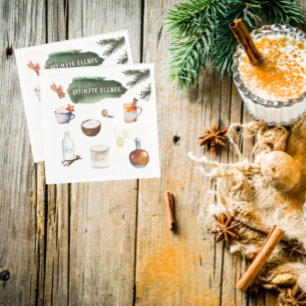 Ultimate Eggnog Recipe   Holiday Party Napkin