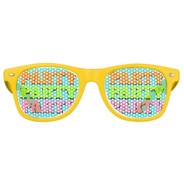 Ultimate Eighties "PARTY" Sunglasses (Front)