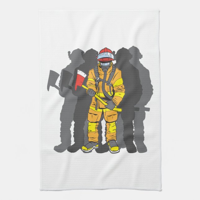 Ultimate Firefighter Tea Towel (Vertical)