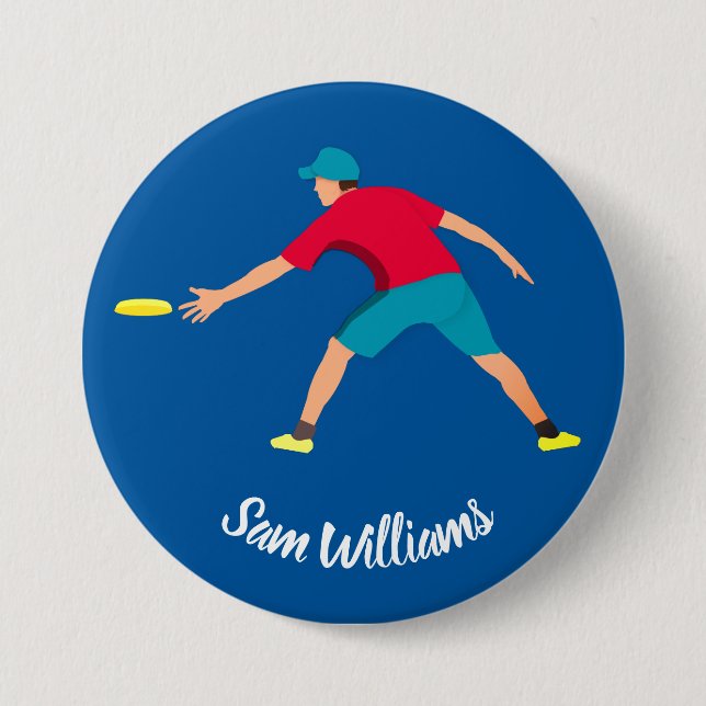 Ultimate Frisbee 7.5 Cm Round Badge (Front)