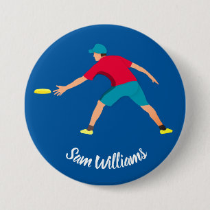 Ultimate Frisbee 7.5 Cm Round Badge