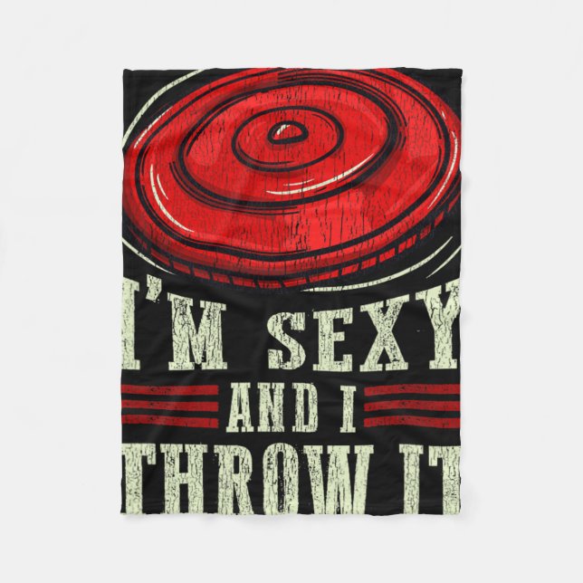 Ultimate Frisbee And Disc Golf Sport Gift  Fleece Blanket (Front)