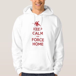 Ultimate Frisbee Apparel-Keep Calm and Force Home Hoodie