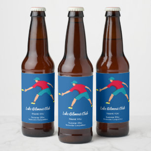 Ultimate Frisbee Beer Bottle Label