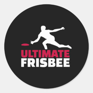 Ultimate Frisbee Classic Round Sticker