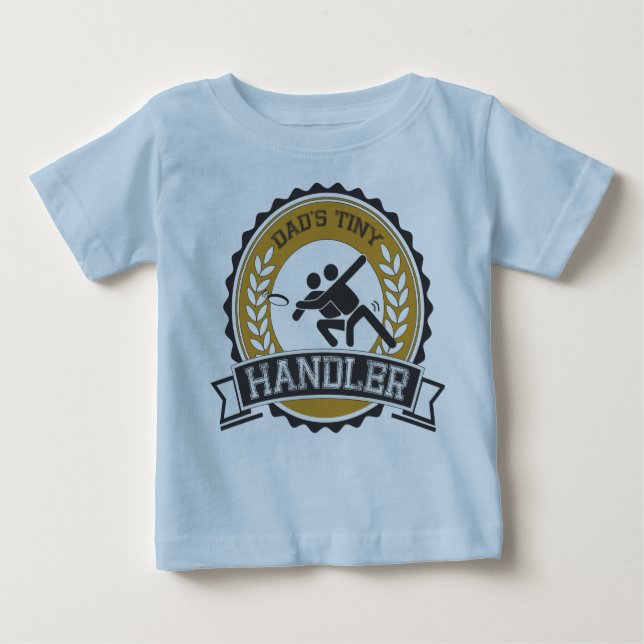 Ultimate Frisbee - Daddy's little Handler Baby T-Shirt (Front)