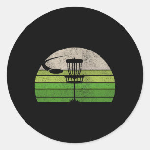 Ultimate Frisbee Disc Golf Tee Shirts For Men Co. Classic Round Sticker
