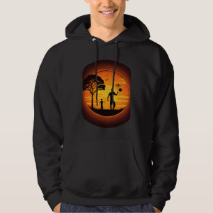 Ultimate Frisbee Fans Father and Son Playing Frisb Hoodie