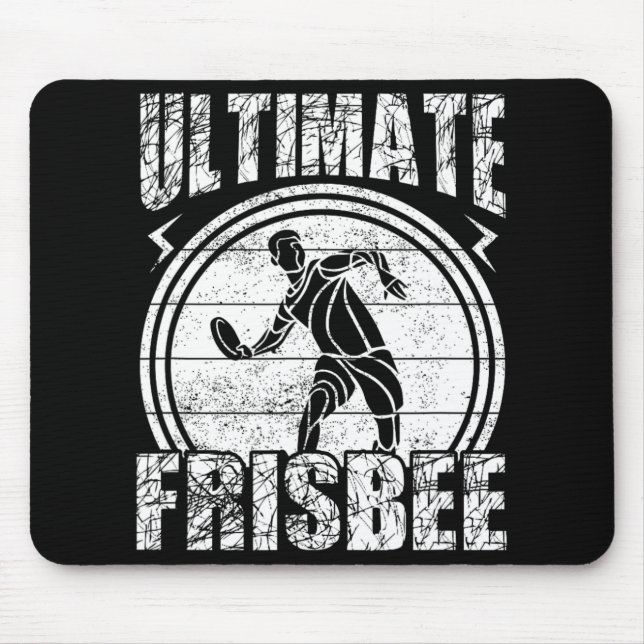 Ultimate Frisbee Golf Disc Hobby Lover  Mouse Pad (Front)