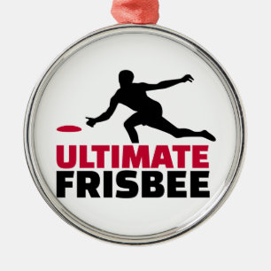 Ultimate Frisbee Metal Tree Decoration