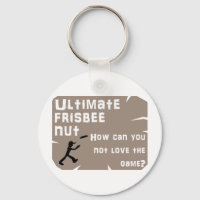 Ultimate Frisbee Nut Keychain