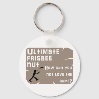 Ultimate Frisbee Nut Keychain