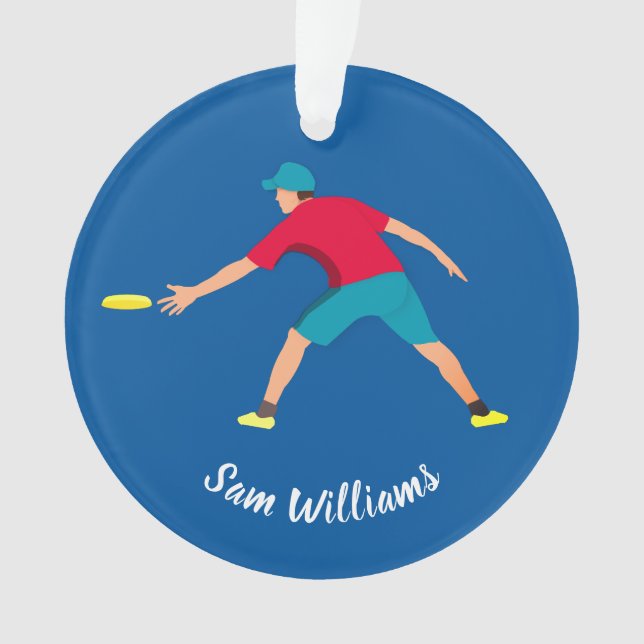 Ultimate Frisbee Ornament (Front)