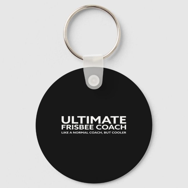 Ultimate Frisbee Player Coach Disc Golf Men Women  Key Ring (Front)