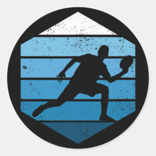 Ultimate Frisbee Retro Disc Golf  Classic Round Sticker
