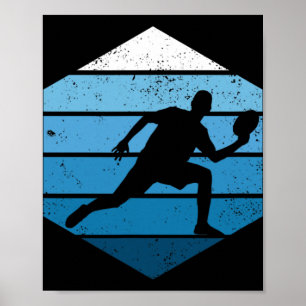 Ultimate Frisbee Retro Disc Golf Poster