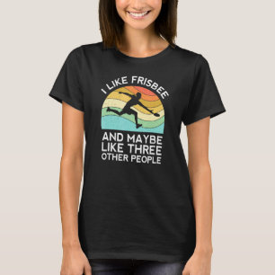 Ultimate Frisbee Retro Player Men Women Flying Dis T-Shirt
