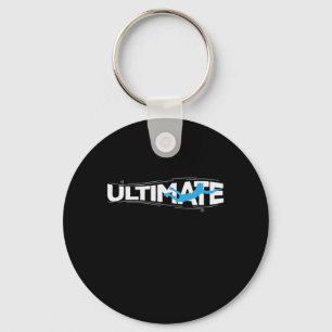 Ultimate Frisbee Sport am Strand Key Ring
