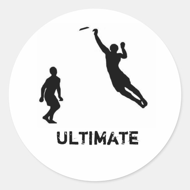 Ultimate frisbee sticker (Front)