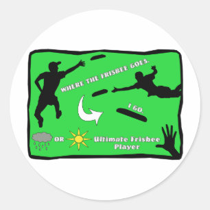 Ultimate Frisbee Stickers