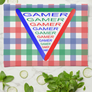 Ultimate Gamer 3 Gaming System Colours RGB Tea Towel