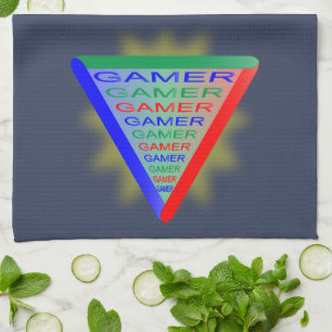 Ultimate Gamer 3 Gaming System Colours RGB Tea Towel
