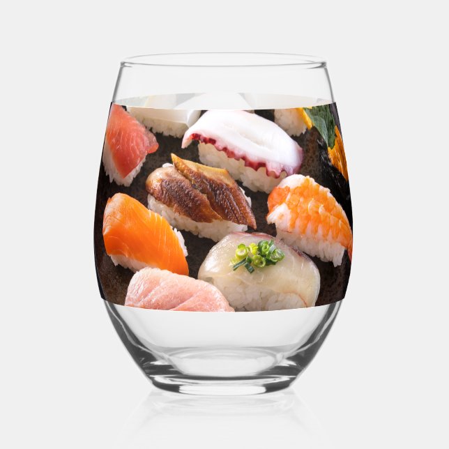 Ultimate Mix Wine Glass – SUSHIMI Collection (Front)