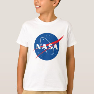 Ultimate NASA Logo Rocket White Cotton Kids’ T-Shirt