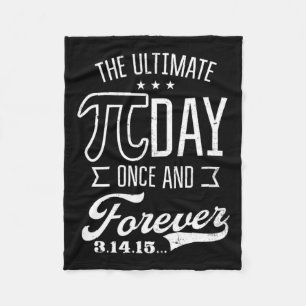 Ultimate Pi Day Forever Design Funny Pi Day Fleece Blanket