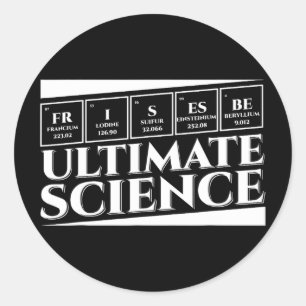 Ultimate Science Frisbee Disc Golf Hobby Lover _2  Classic Round Sticker