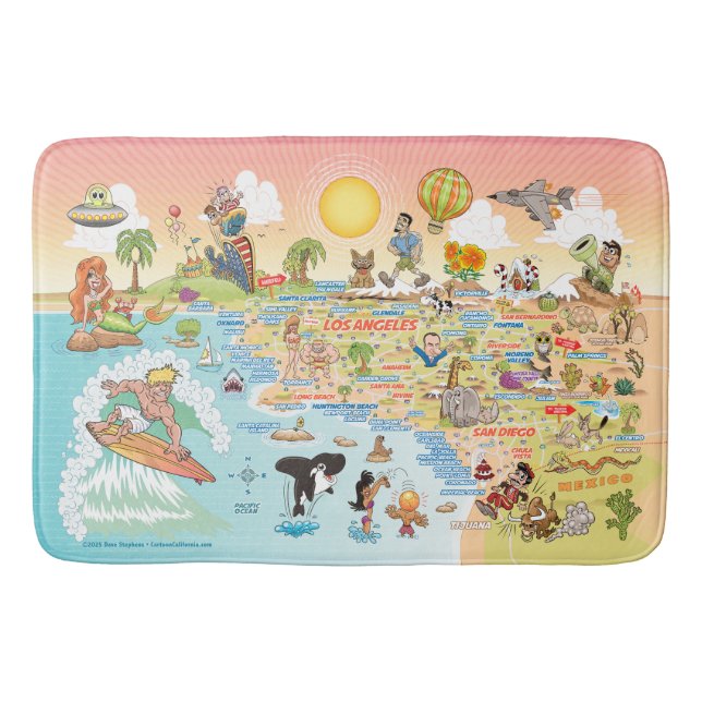 Ultimate Sunny California Bath Mat (Front)