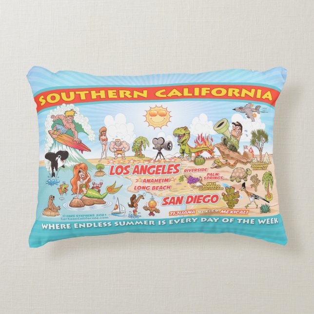 Ultimate Sunny California Decorative Cushion (Front)