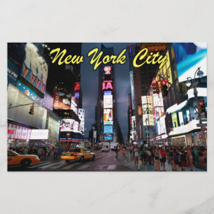 Ultimate Times Square New York City USA Stationery