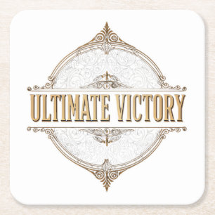 Ultimate Victory Square Paper Coaster