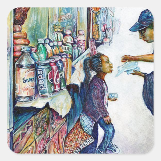 Ultimately Produces Hope Square Sticker (Front)