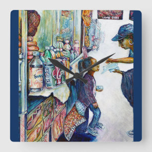 Ultimately Produces Hope Square Wall Clock