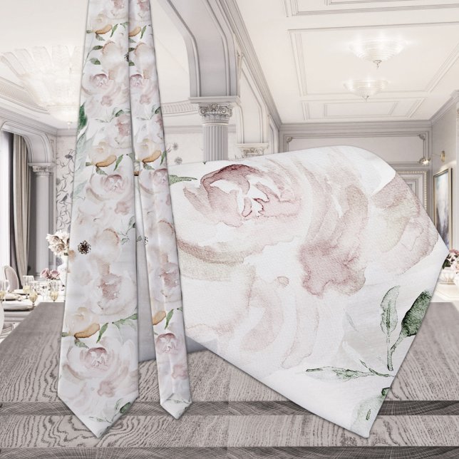 Ultra Blush Garden Wedding Neck Tie (Creator Uploaded)