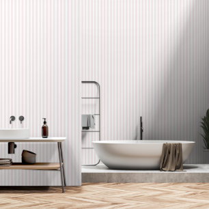 Ultra Blush Pink And White Stripes Wallpaper