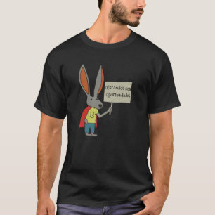 Ultra Bunny with a Sign  Rick Flag Shirt 