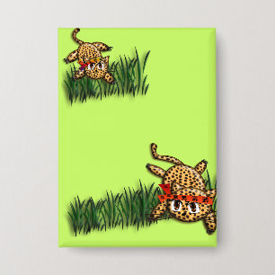 Ultra Cute Leopard Safari Birthday Invitations