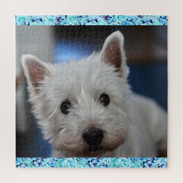 Ultra Cute Pestie Westie White Terrier Jigsaw Puzzle (Vertical)