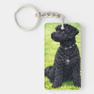 Ultra-Durable Keychain Portuguese Water Dogs Anime