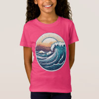 Ultra-High-Detail Montabeach Ocean Wave Logo