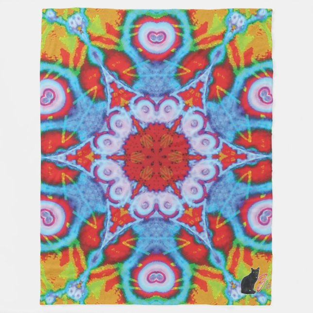 Ultra Kaleidoscope Fleece Blanket (Front)