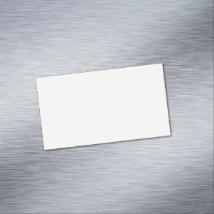 Ultra Light Gray Minimal Background Magnetic Business Card